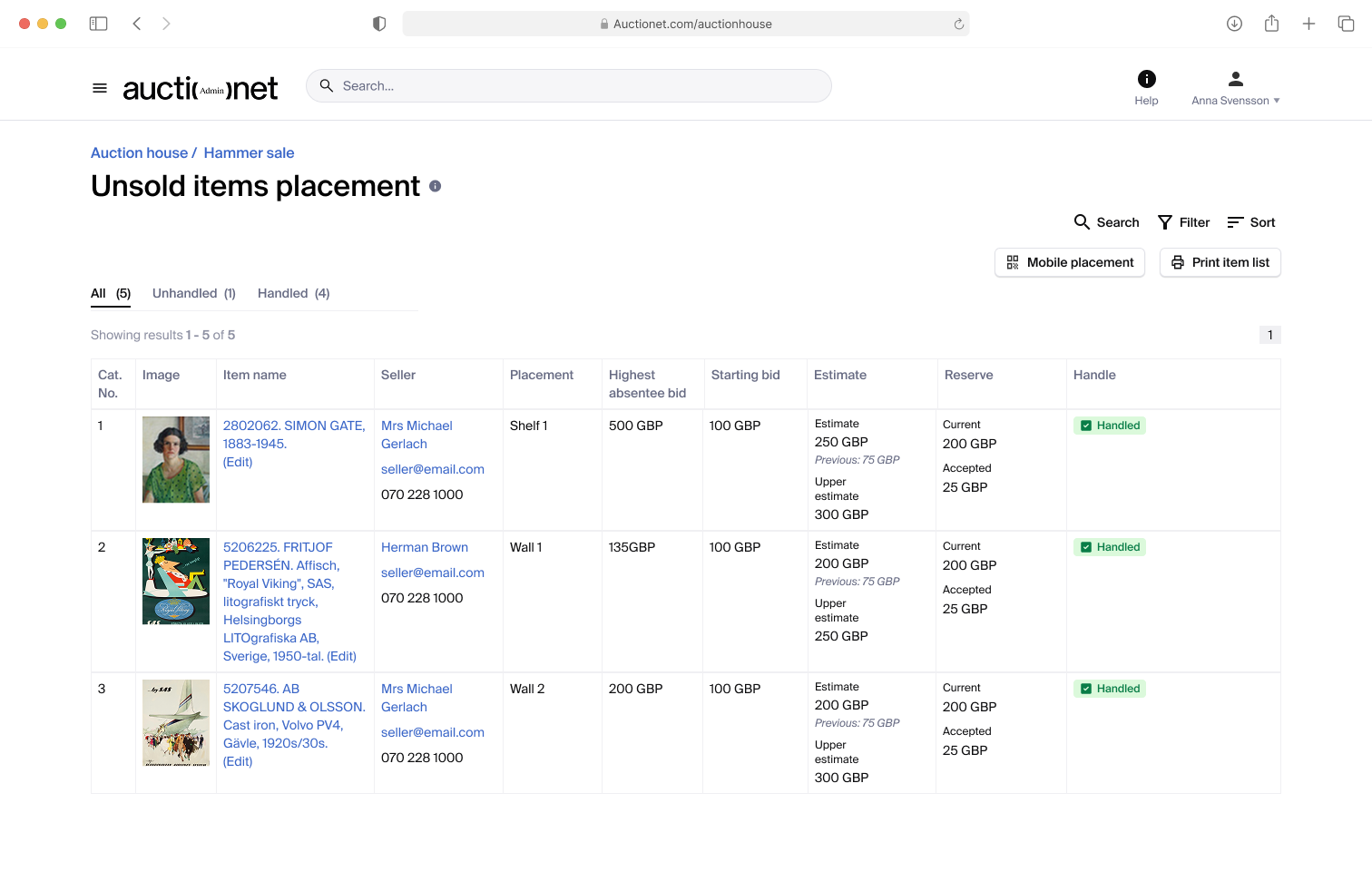 Handling Unsolds Completed View UI